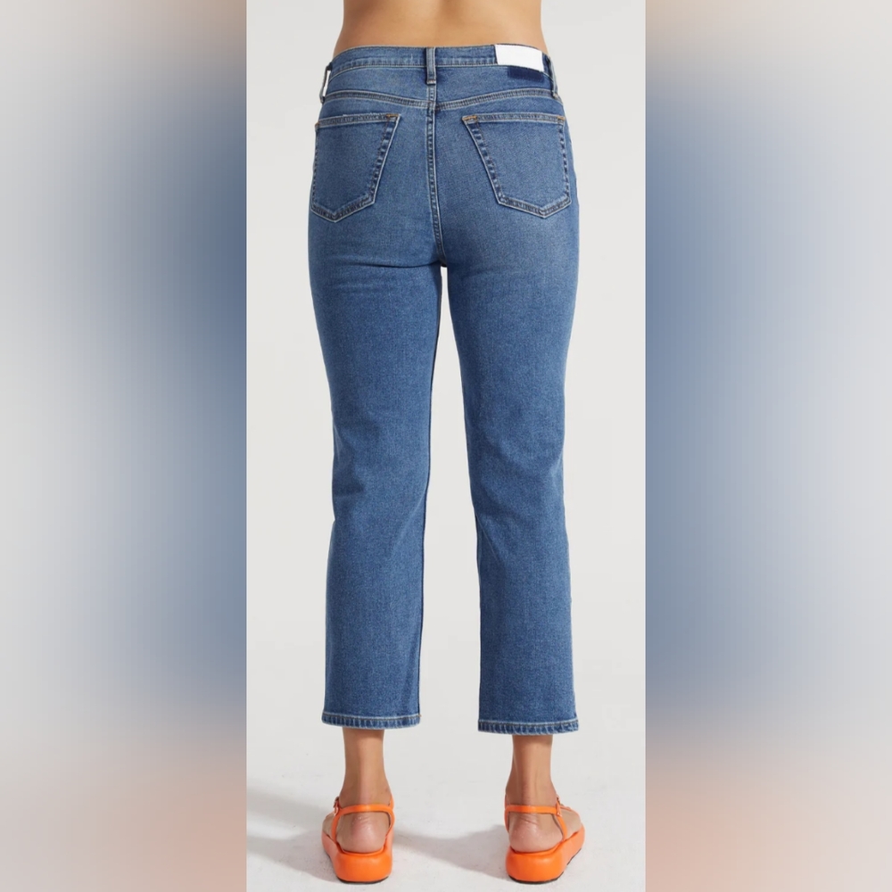 Re/Done 70s Stove Pipe Jeans Women's Size 4 Western Blue NWT - Picture 4 of 13